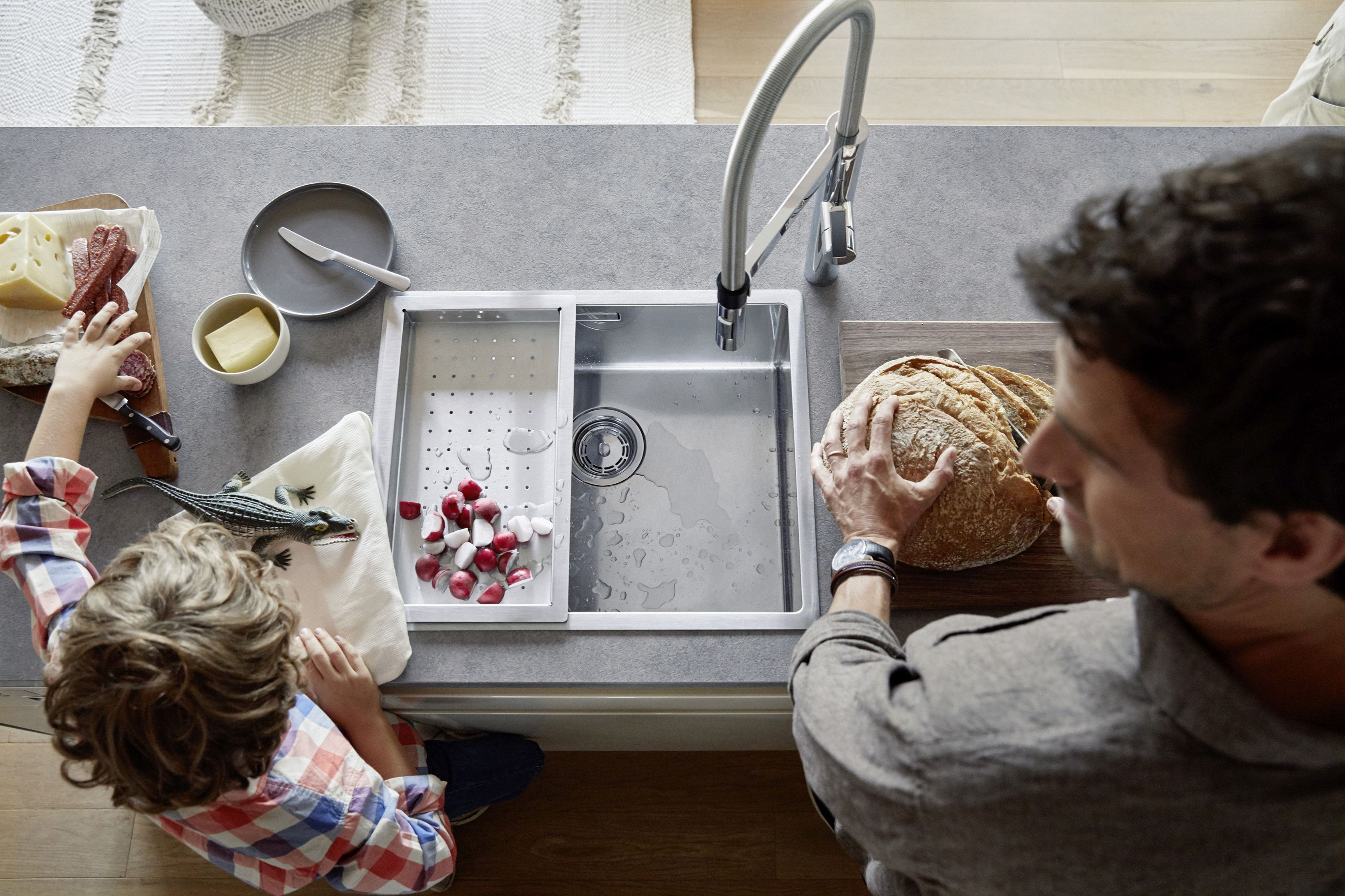 The right accessories transform your sink into a preparation station.